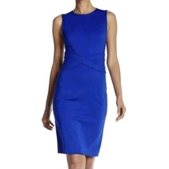 Diane von Furstenberg Evita Royal Blue Dress Size 2 - Picture 1 of 8